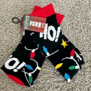 Black and Red Men's Holiday Socks